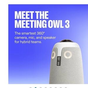 Meeting Owl 3 360° Camera Speaker - Light Gray